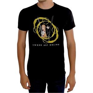 Hot Topic Sword Art Online Kirito & Asuna Crewneck Short Sleeve Graphic T-Shirt